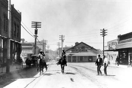 1896 Streets Of Tucson Arizona Men Riding On Horses
